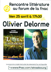 Olivier Delorme - L'or d'Alexandre - Presse